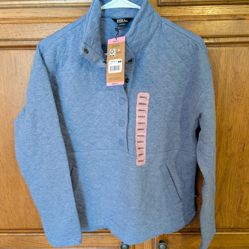 Blue Quilted Jacket